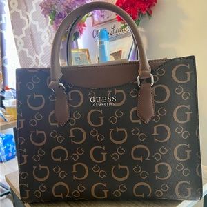 Brown Guess Tote Bag